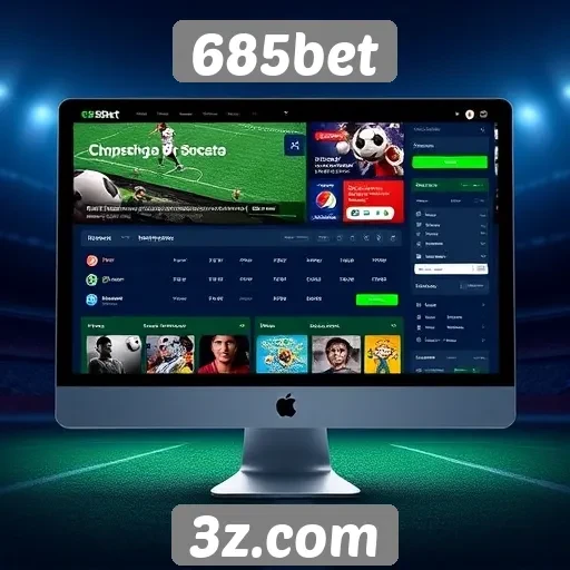 Interface do usuário do 685bet é intuitiva